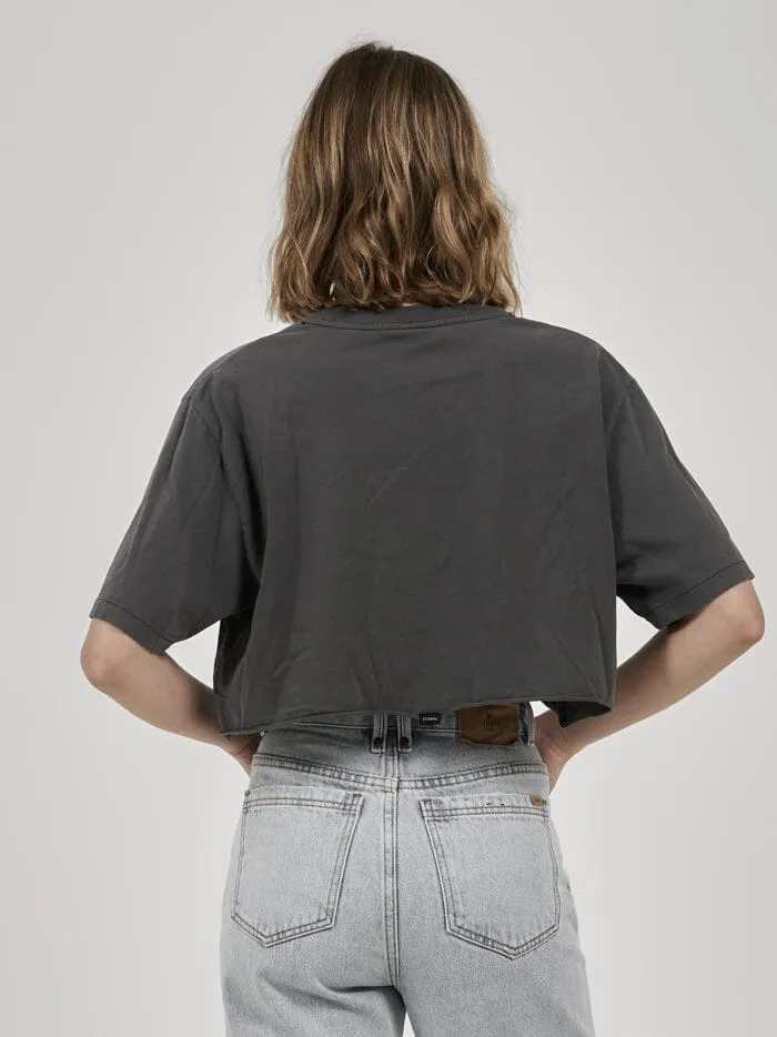 Platinum Flames Merch Super Crop Tee - Merch Black sold by Thrills product image thumbnail 2