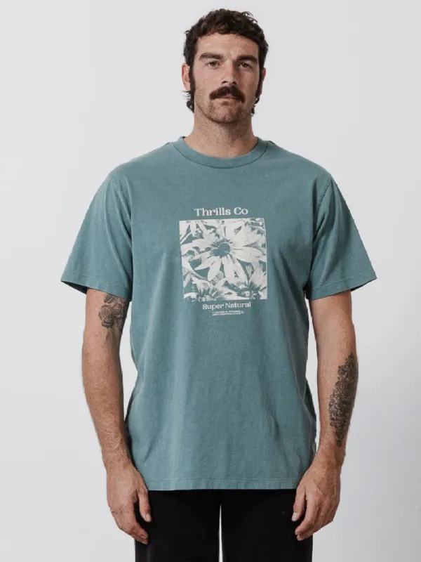 Natural Daisy Merch Fit Tee - Cedar Green made by Thrills