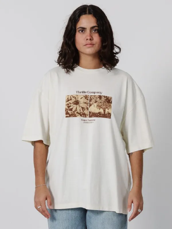 Super Bloom Oversized Tee - Heritage White sold by Thrills
