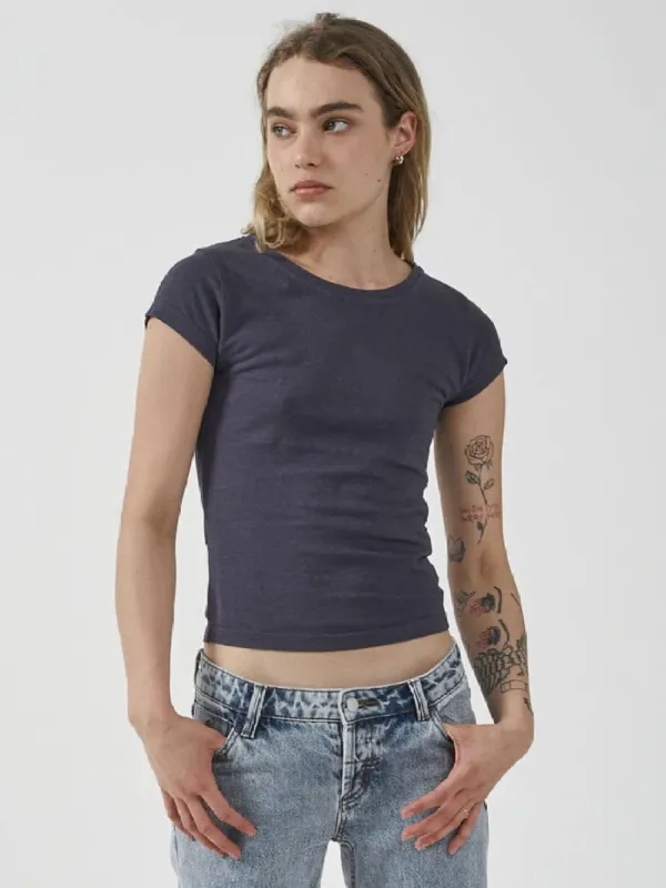Hemp Cap Sleeve Tee - Marine Blue sold by Thrills