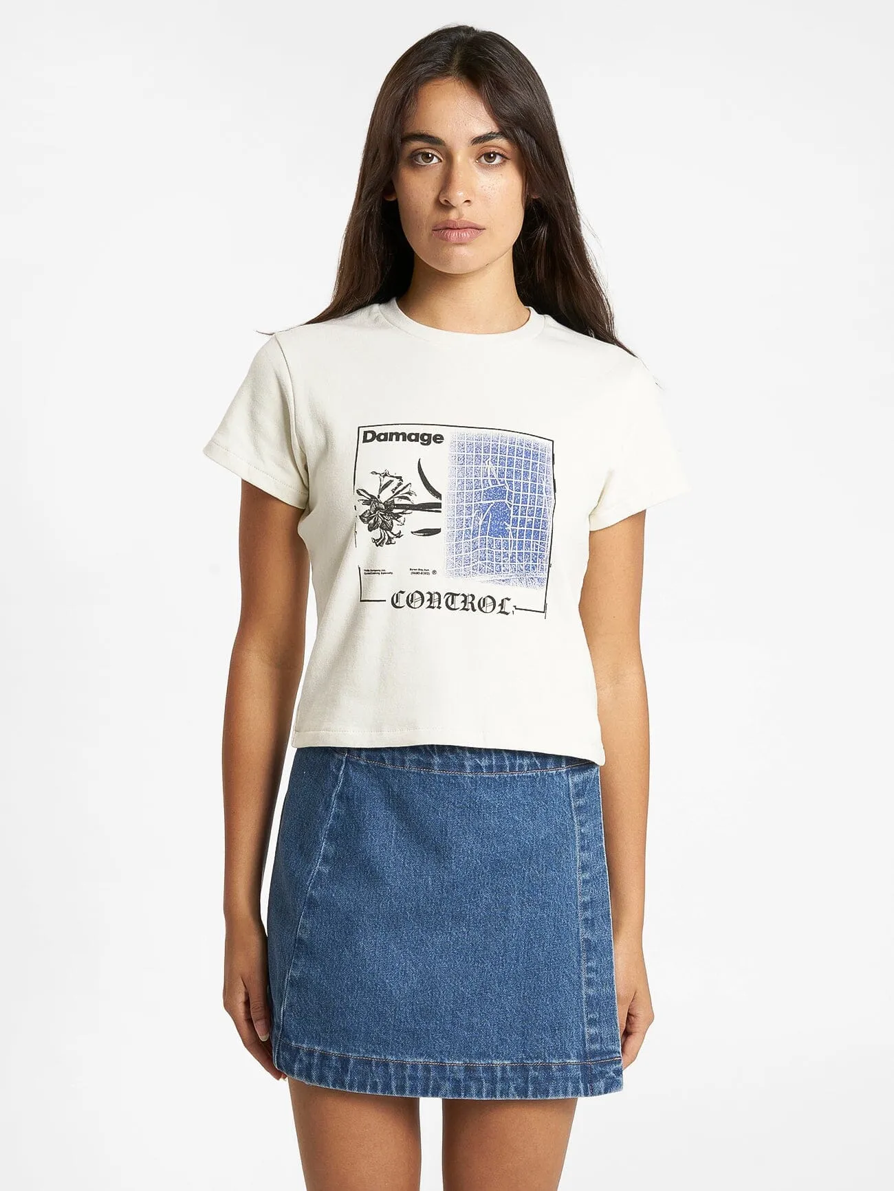 Damage Control Mini Tee - Heritage White sold by Thrills product image thumbnail 2
