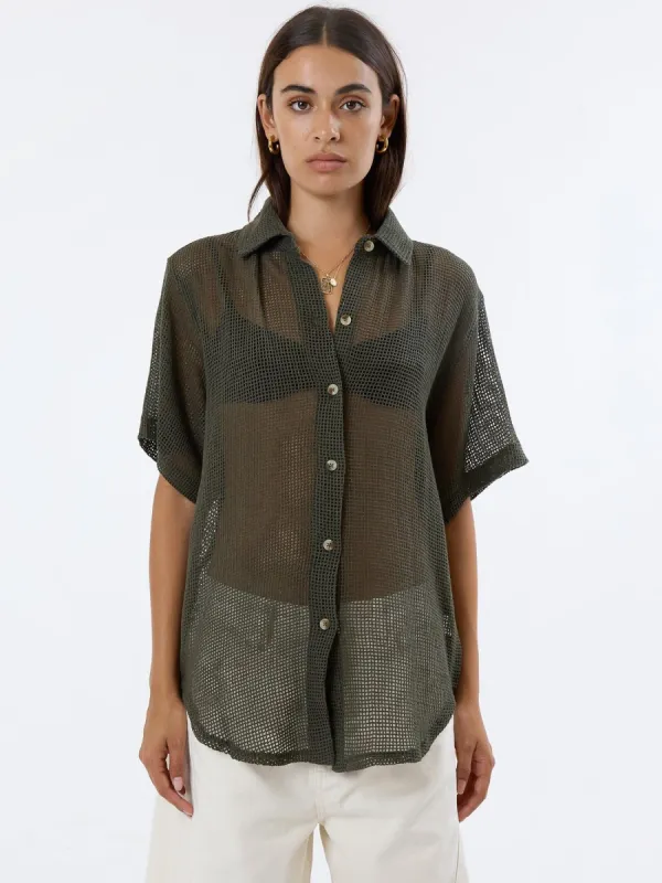 Lattice Shirt - Tarmac sold by Thrills
