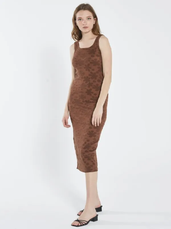Layla Dress - Washed Cocoa sold by Thrills