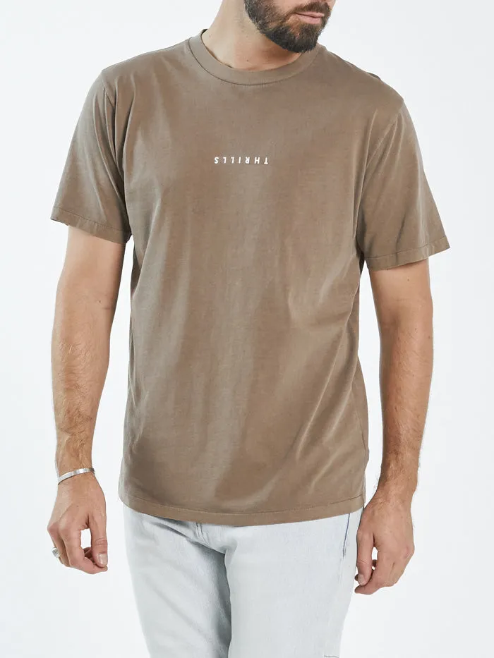 Minimal Thrills Merch Fit Tee - Walnut sold by Thrills
