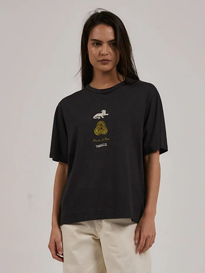 Guardian Hemp Box Tee - Washed Black sold by Thrills