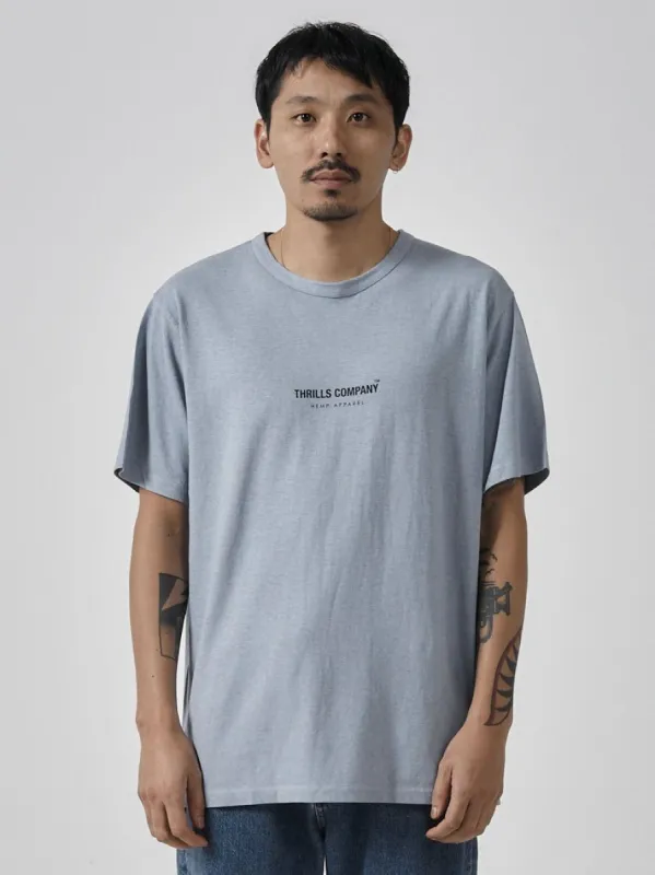 Hemp Thrills Company Merch Fit Tee - Steel Blue sold by Thrills