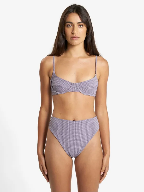 Paradise Code 90s High Cut Bikini Bottom - Storm Grey sold by Thrills
