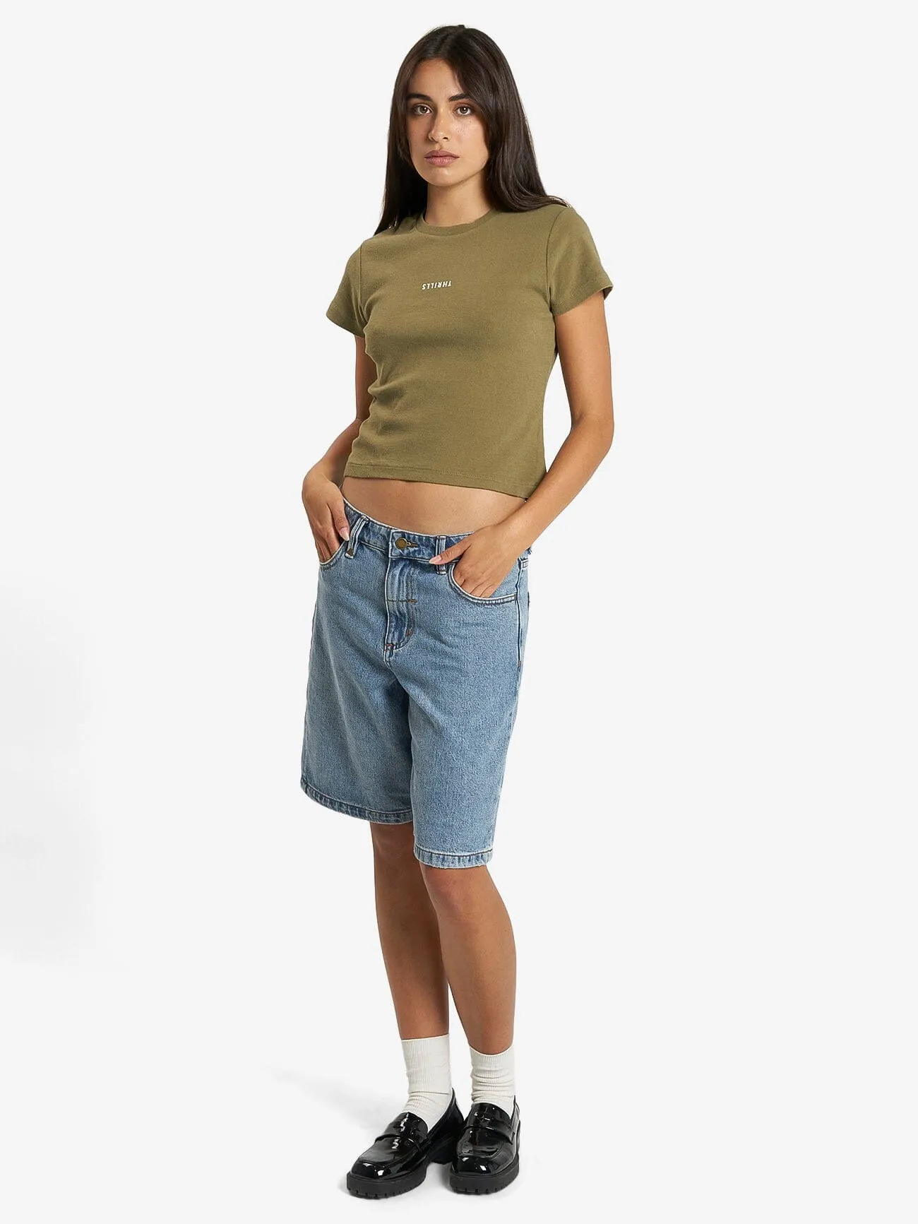 Minimal Thrills Mini Tee - Aloe sold by Thrills product image thumbnail 5
