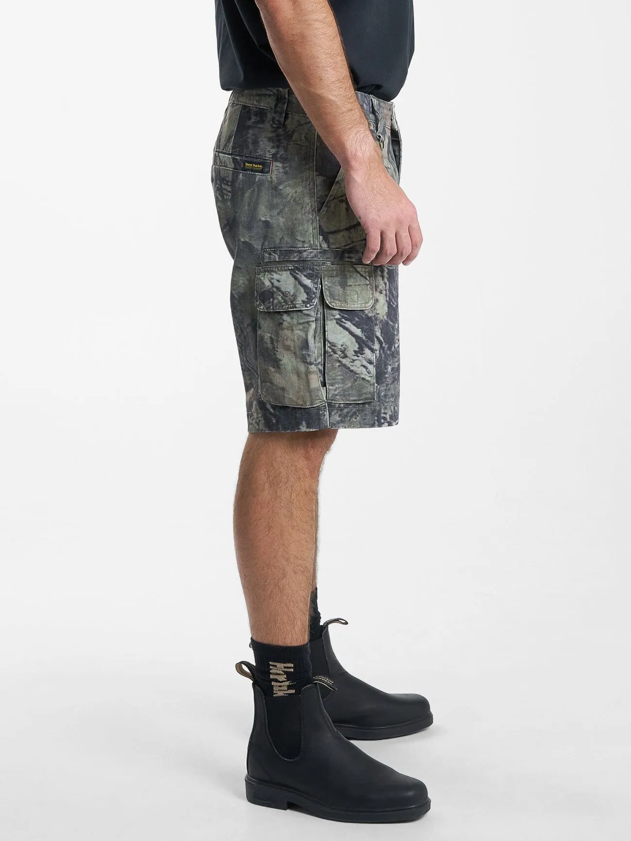Hard Yakka X Thrills Slacker Cargo Short - Woodland Camo sold by Thrills product image thumbnail 4