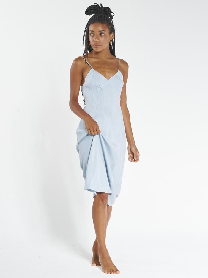 Chelsea Slip Dress - Steel Blue sold by Thrills