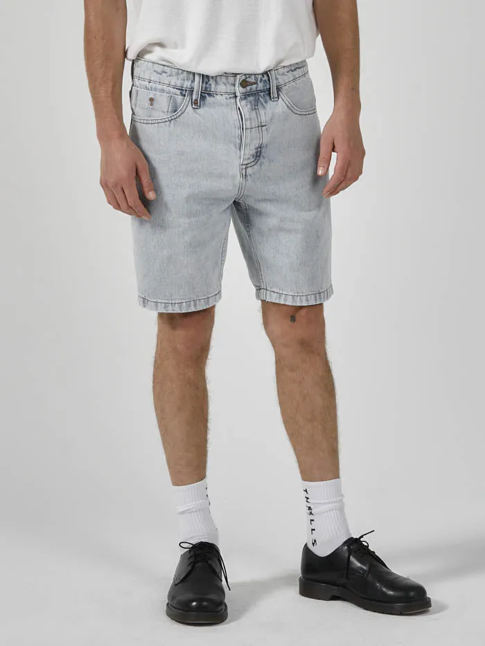 Chopped Hem Denim Short - Faded Generation Blue sold by Thrills