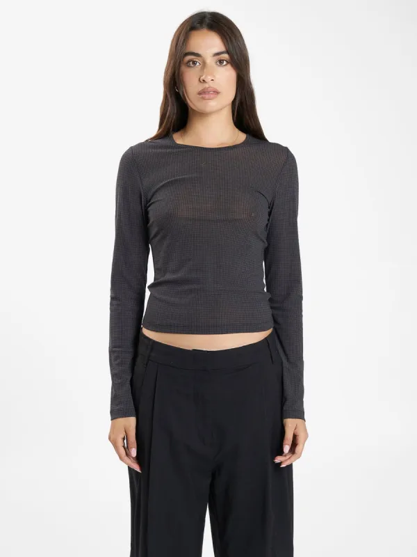 Nano Mesh Top - Dark Charcoal sold by Thrills