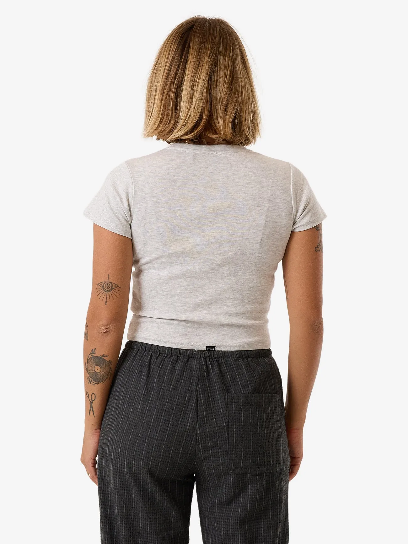 Thrills Workwear Embro Mini Tee - White Marle sold by Thrills product image thumbnail 2