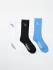 Thrills 3 Pack Sock - White - Black - Blue Yonder sold by Thrills