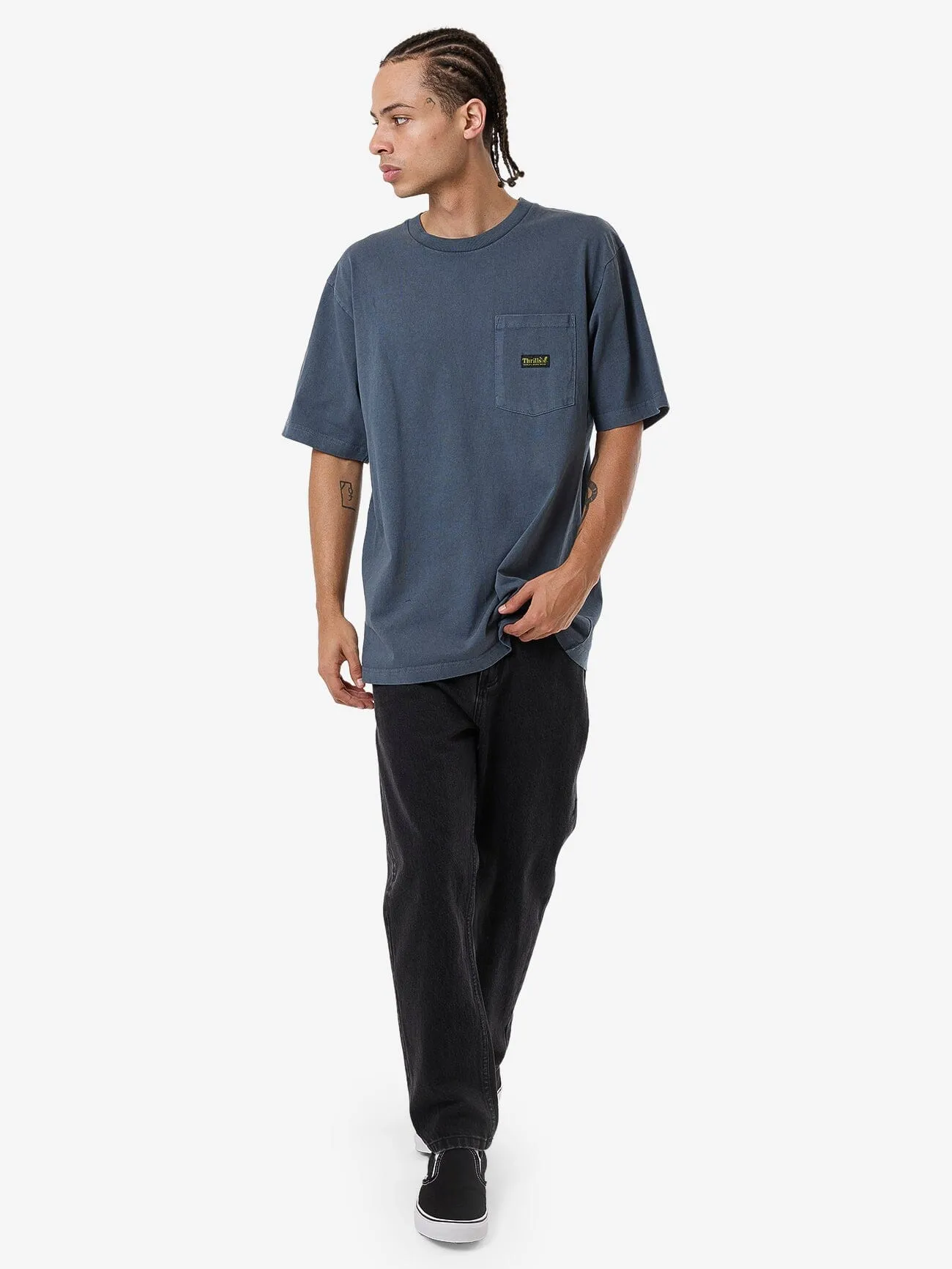 Thrills Union Oversize Fit Pocket Tee - Light Petrol sold by Thrills product image thumbnail 4