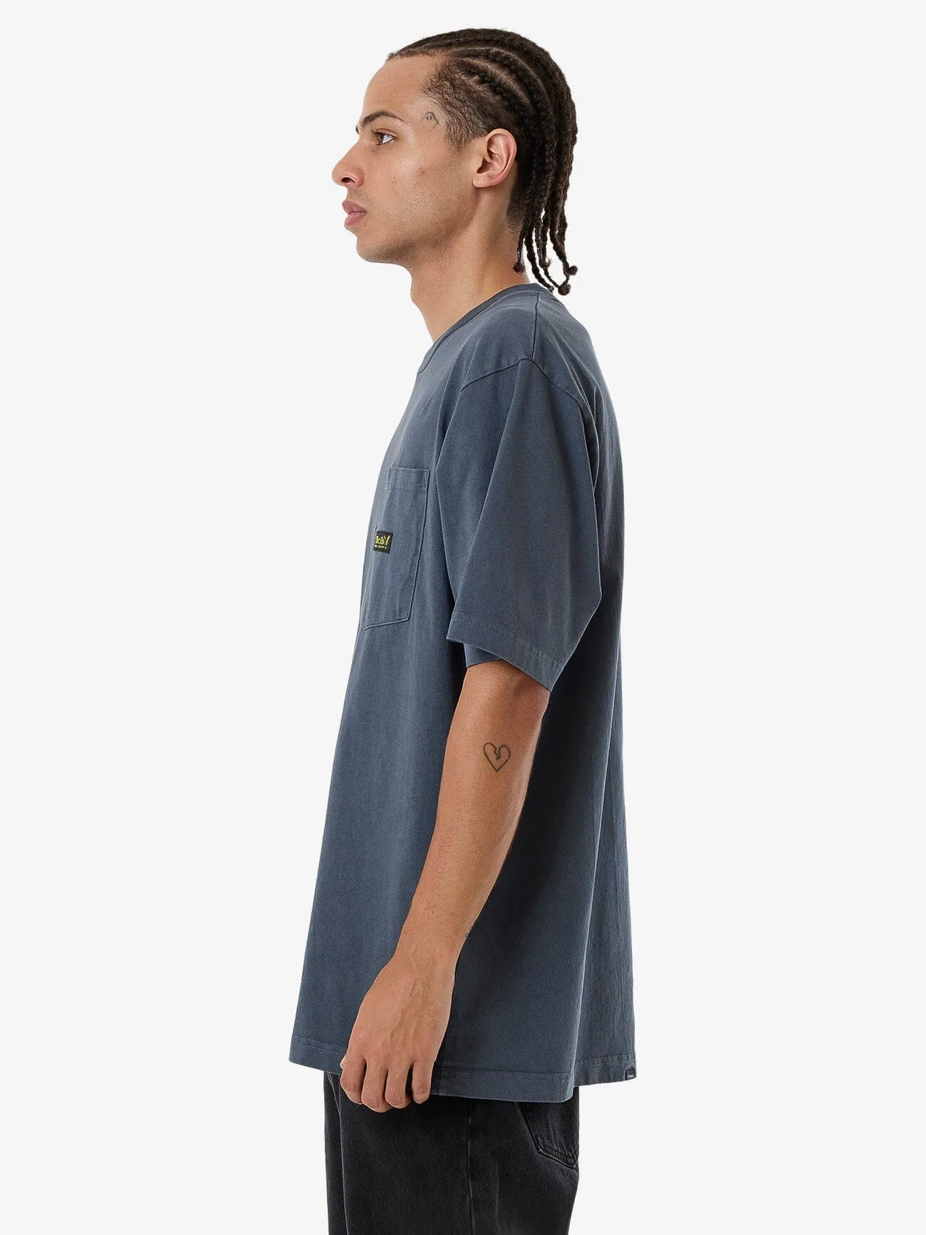 Thrills Union Oversize Fit Pocket Tee - Light Petrol sold by Thrills product image thumbnail 3