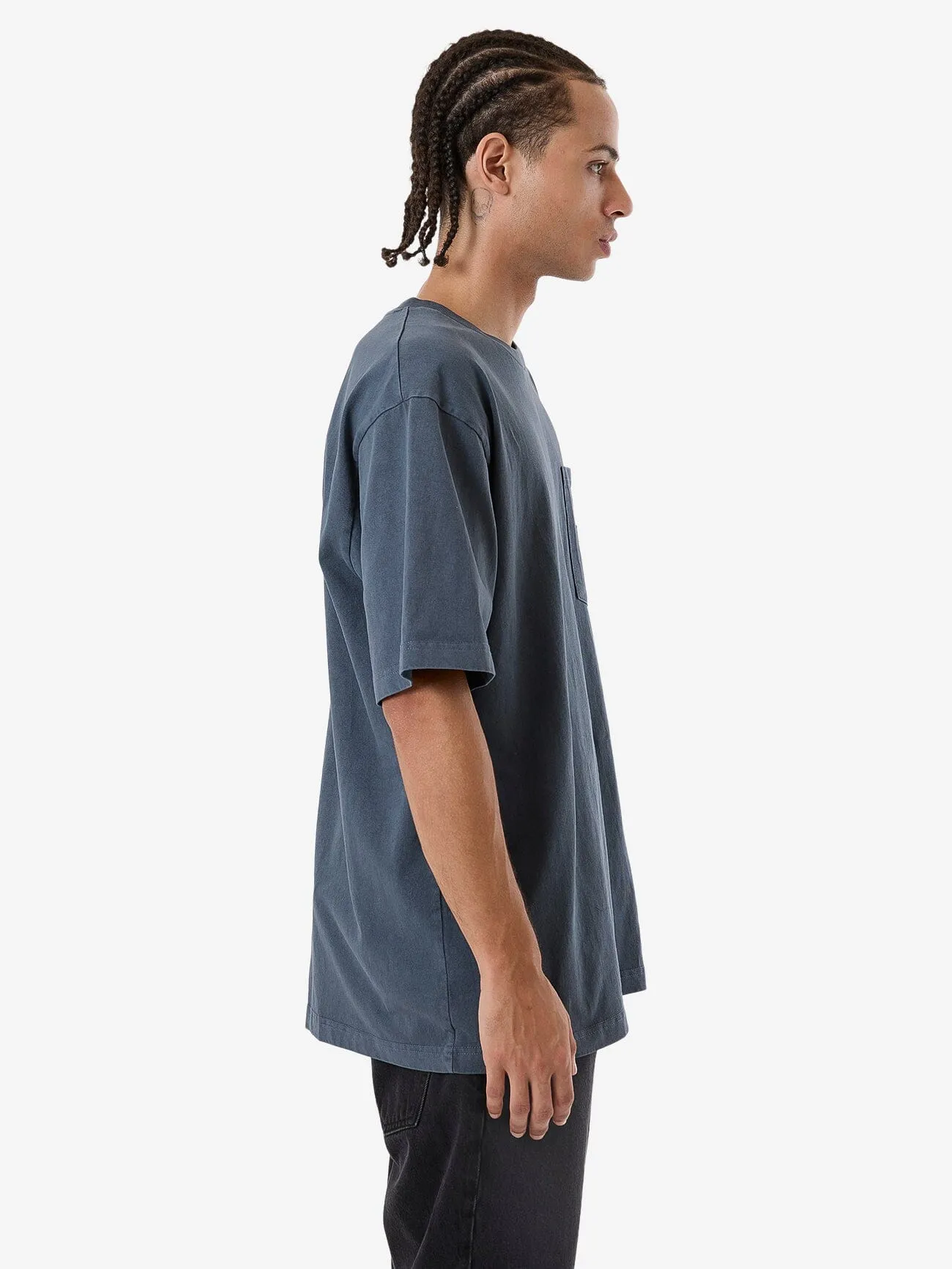 Thrills Union Oversize Fit Pocket Tee - Light Petrol sold by Thrills product image thumbnail 5