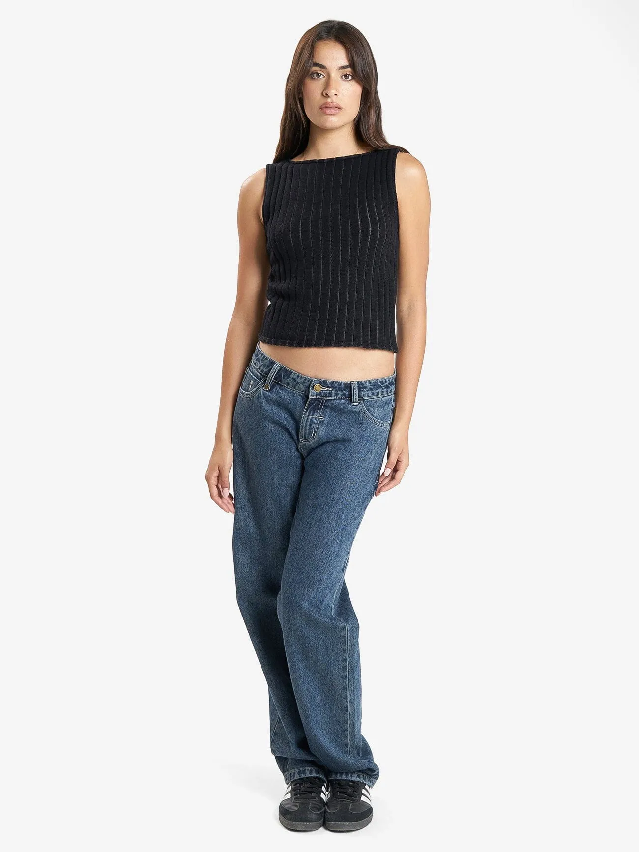 Chain Knit Tank - Black sold by Thrills product image thumbnail 5