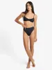 Thrills 90's High Cut Bikini Bottom - Black sold by Thrills