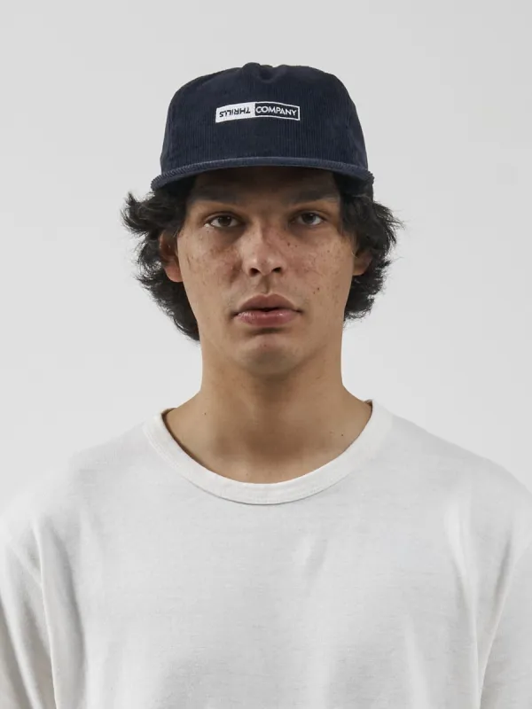 Positive No Negative 5 Panel Cap - Dark Navy sold by Thrills