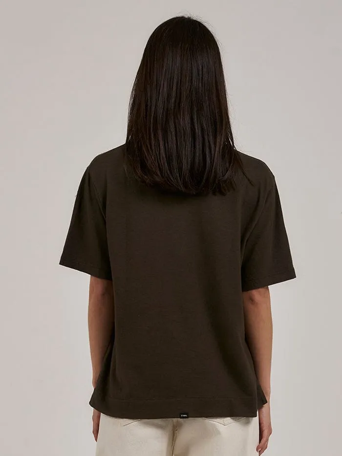 Hemp Lightweight Box Fit Tee - Tarmac sold by Thrills product image thumbnail 2