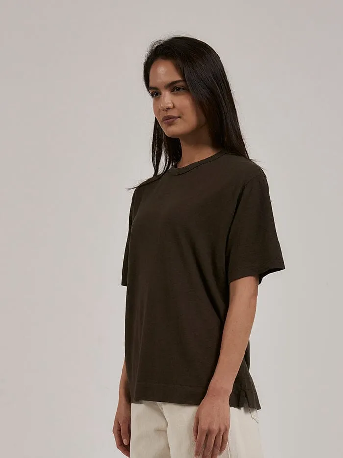 Hemp Lightweight Box Fit Tee - Tarmac sold by Thrills product image thumbnail 3
