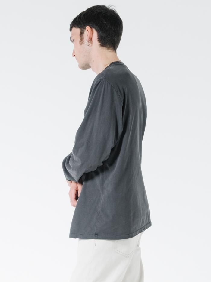 Shades Of Wolf Merch Fit Long Sleeve Tee - Vintage Black sold by Thrills product image thumbnail 3