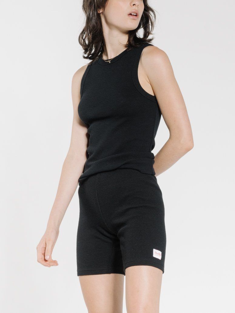 Waffle Tank - Black sold by Thrills