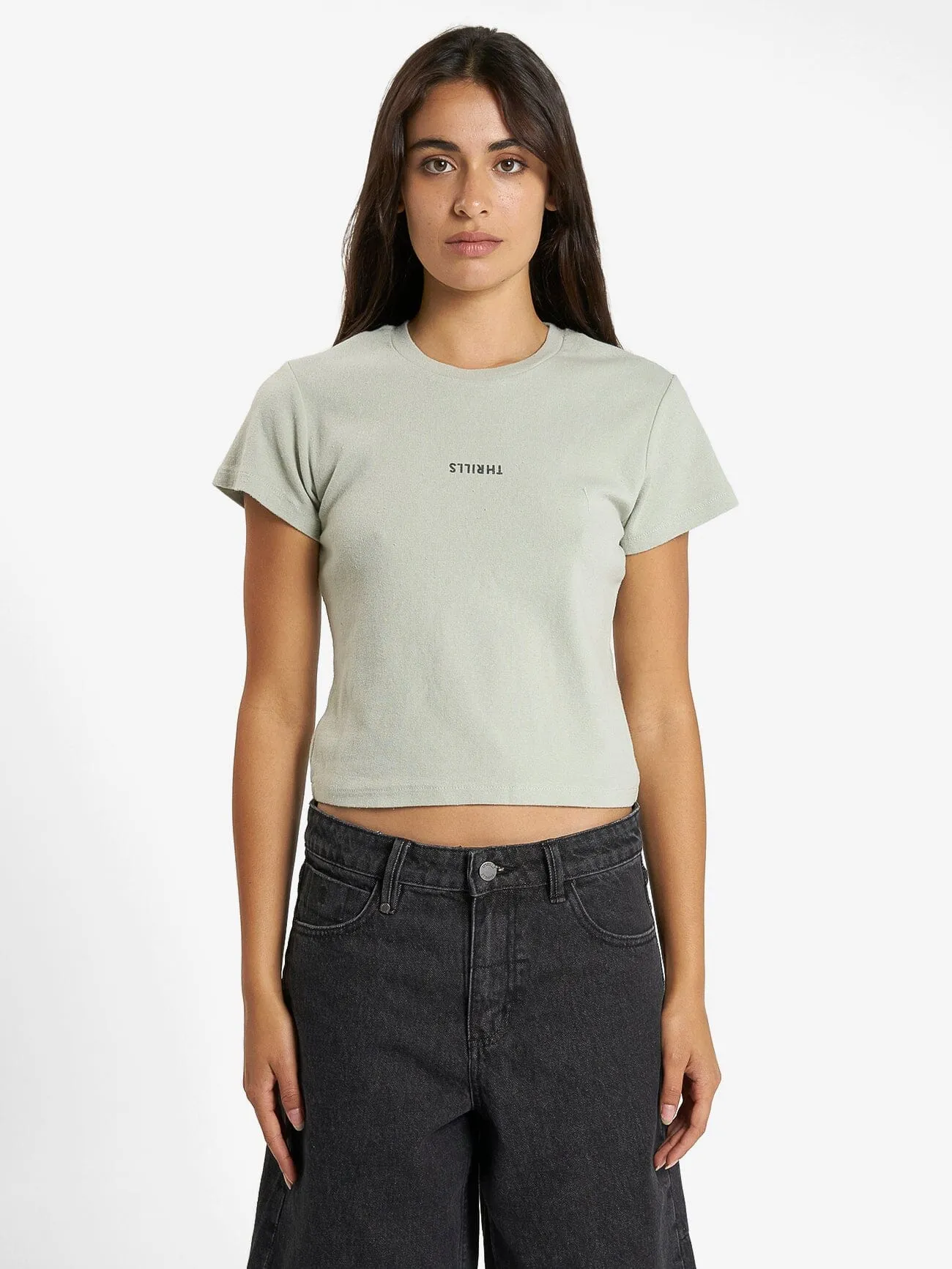 Minimal Thrills Mini Tee - Sage Grey sold by Thrills