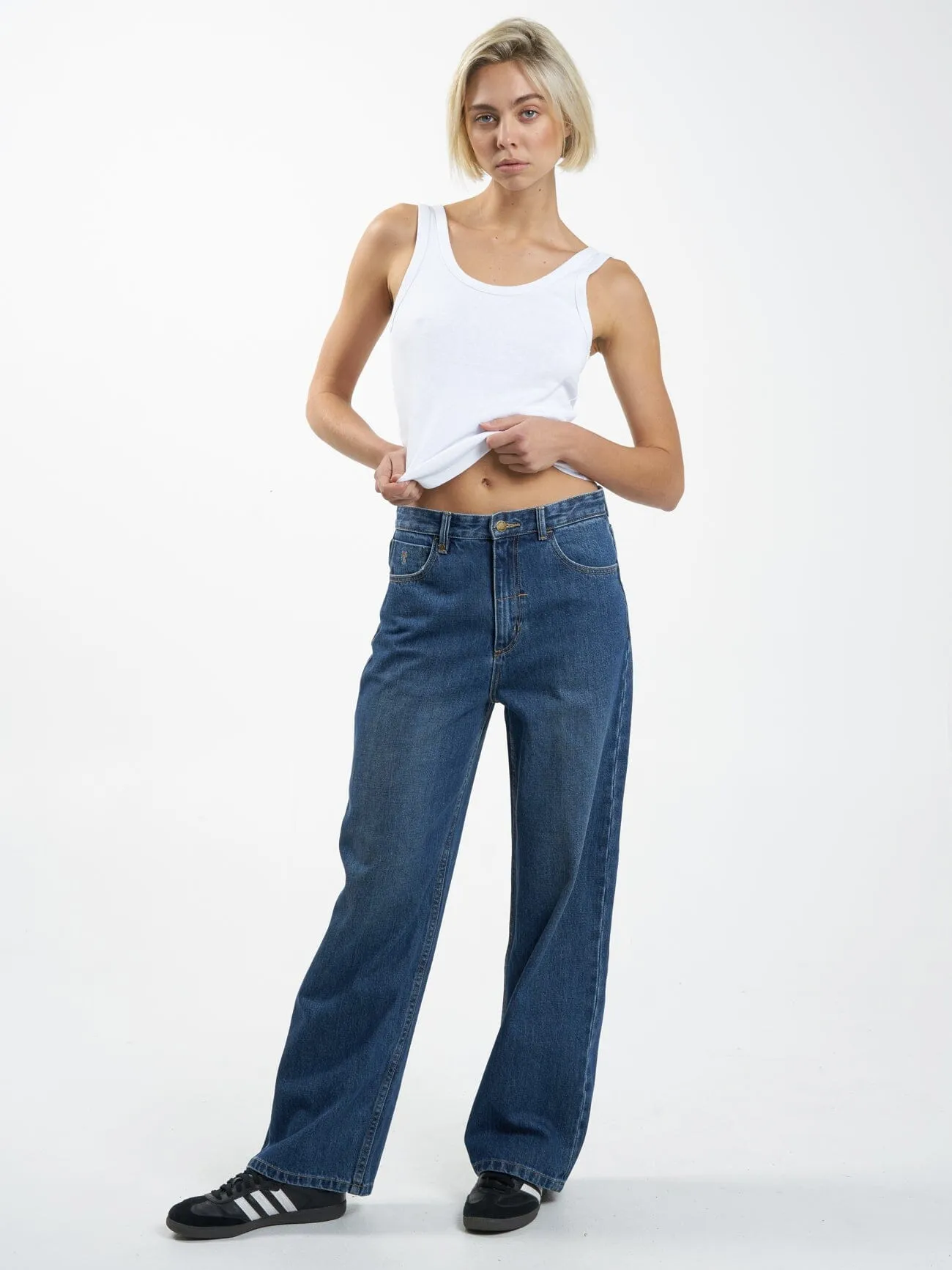 Tony Low Rise Big Baggy Jean - Roadhouse Blue sold by Thrills product image thumbnail 5