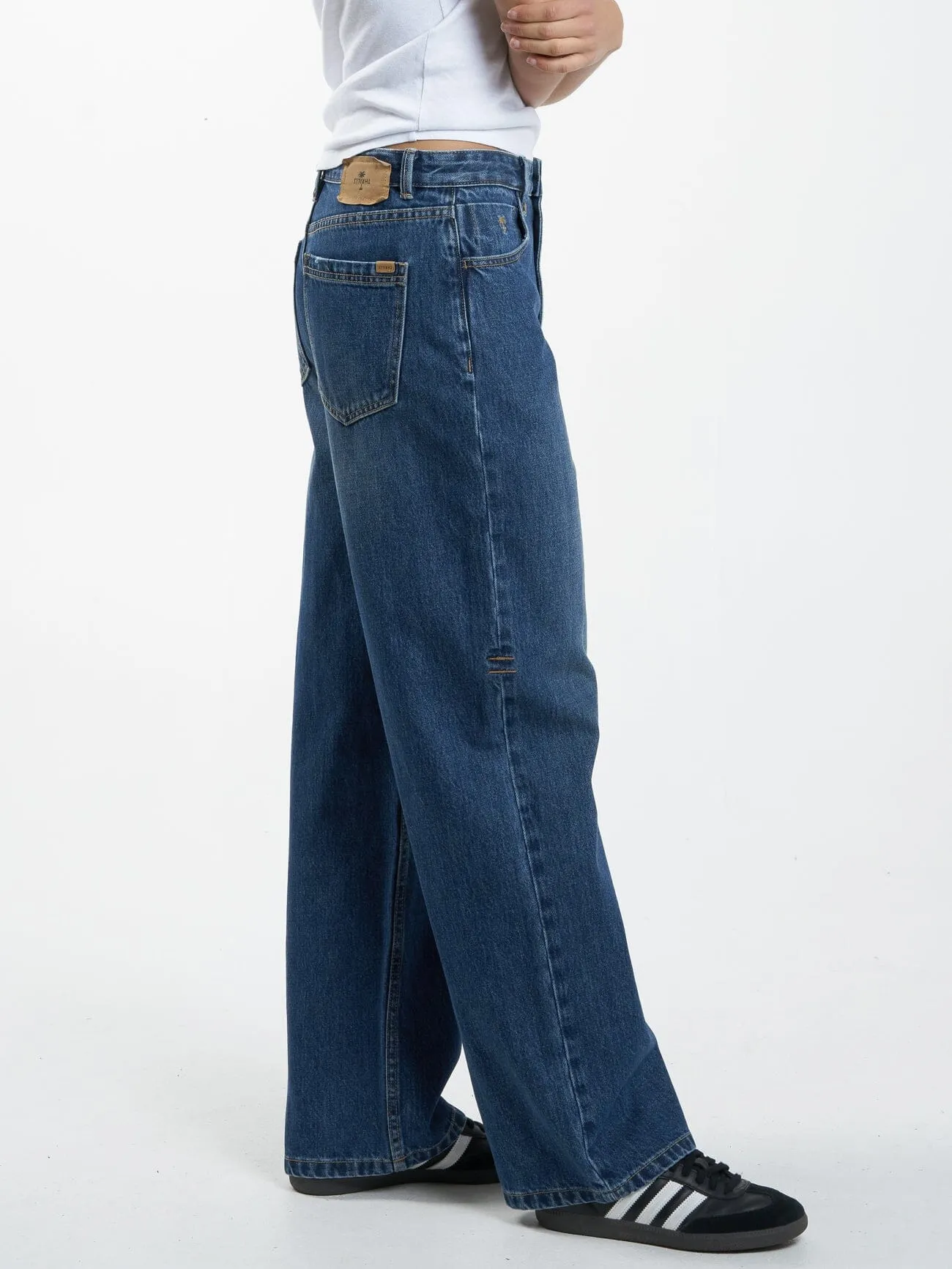 Tony Low Rise Big Baggy Jean - Roadhouse Blue sold by Thrills product image thumbnail 4