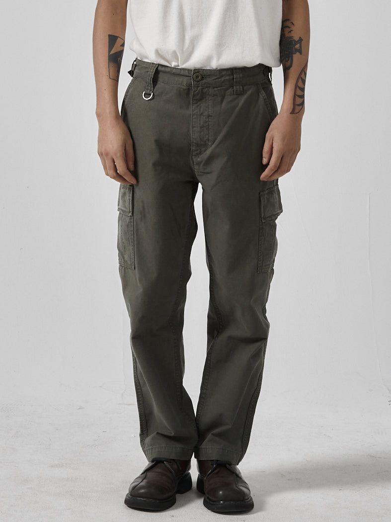 Brigade Cargo Pant - Army Green sold by Thrills