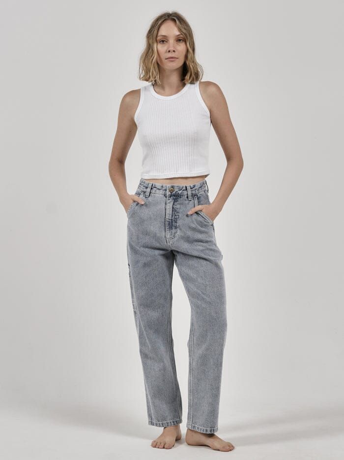 Hard Yakka x Thrills Singlet - White sold by Thrills product image thumbnail 4