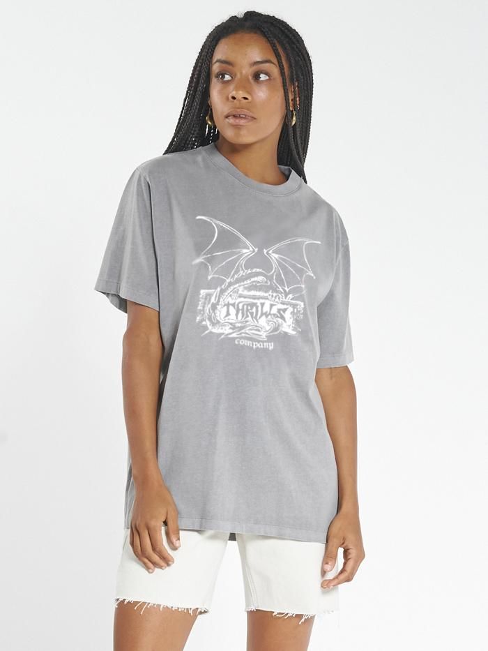 Gatekeeper Merch Fit Tee - Washed Grey sold by Thrills
