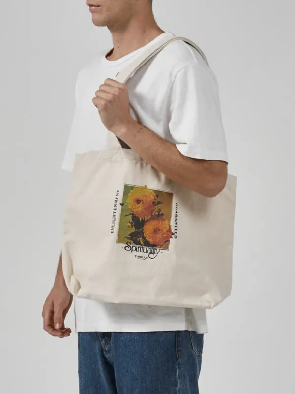 Spirituality Guaranteed Tote Bag - Unbleached made by Thrills