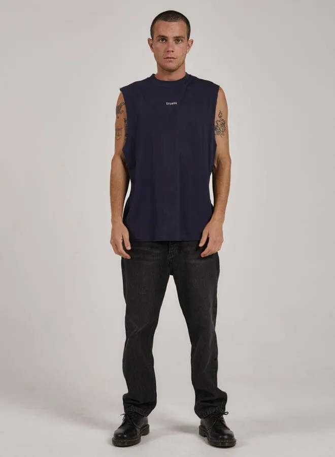 Minimal Thrills Merch Fit Muscle Tee - Station Navy sold by Thrills product image thumbnail 5