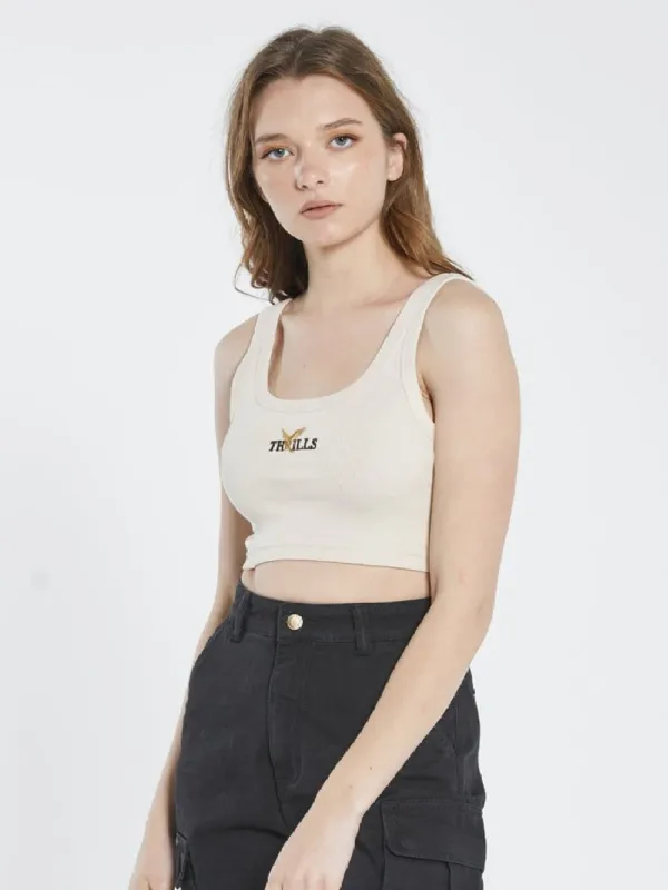 Golden Crop Retro Tank - Unbleached sold by Thrills