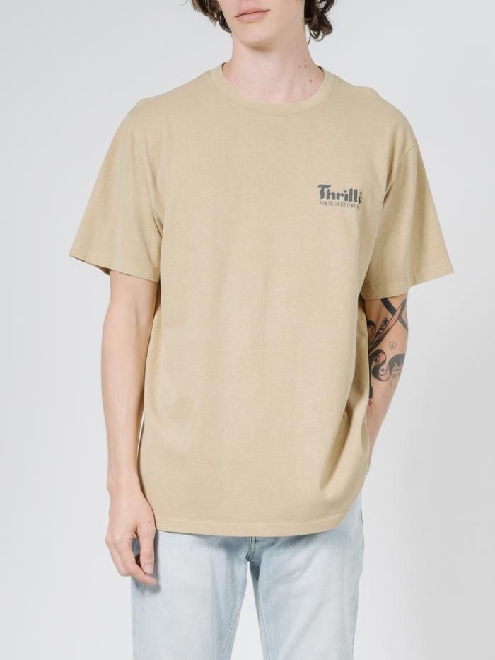 Wellness Merch Fit Tee - Faded Gold sold by Thrills