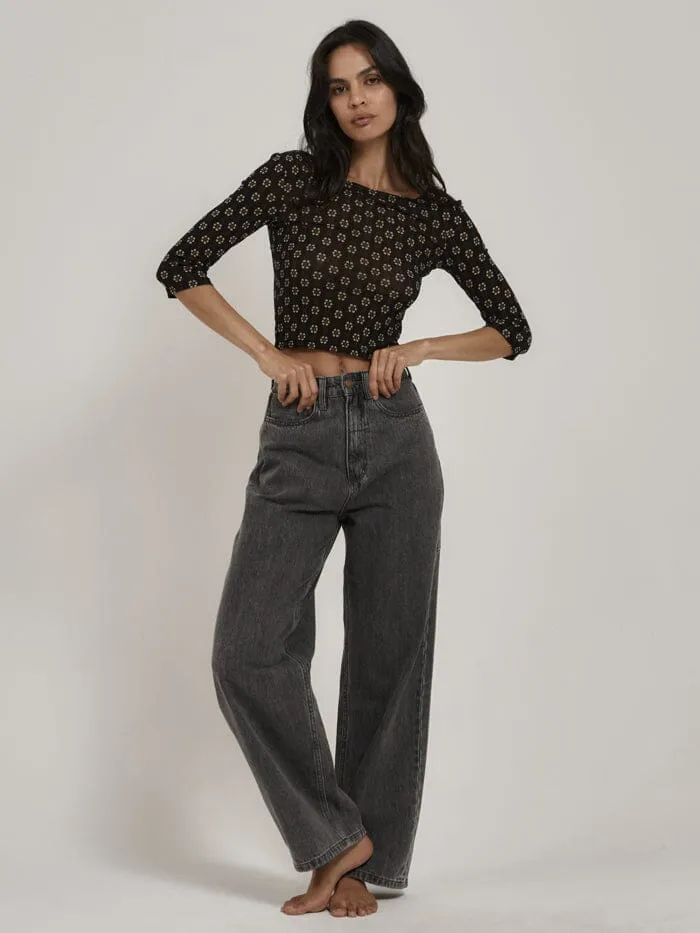 Jasmine Mesh Top - Black sold by Thrills product image thumbnail 5