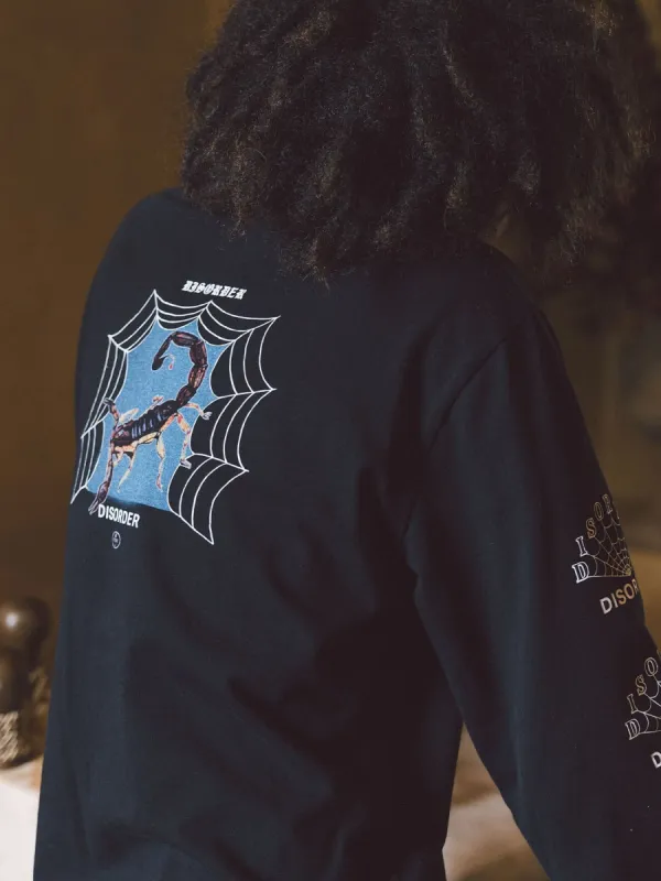 Disorder Disorder Merch Fit Long Sleeve Tee - Black sold by Thrills