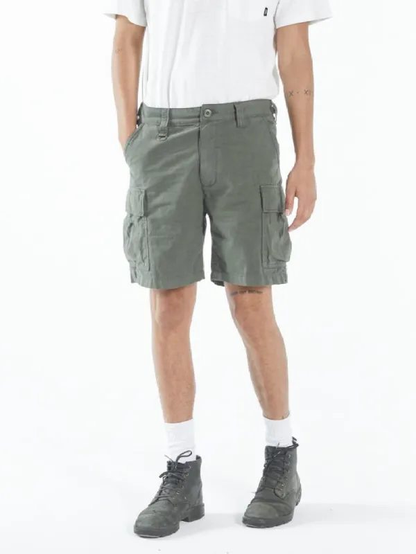 Brigade Cargo Short - Army Green sold by Thrills