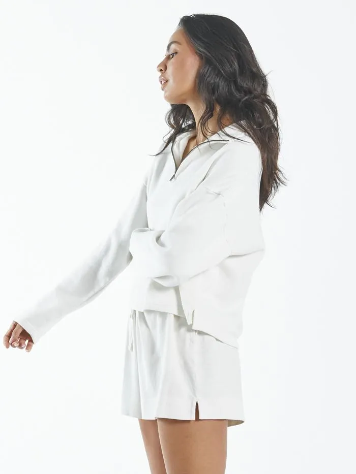 Hemp 3/4 Zip Pullover - Dirty White sold by Thrills product image thumbnail 5