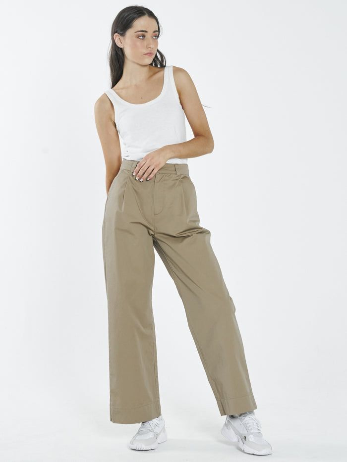 Artist Pleated Chino Pant - Sand sold by Thrills