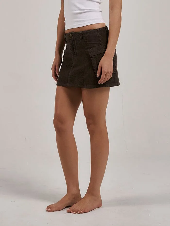 Lottie Cord Cargo Skirt - Tarmac sold by Thrills product image thumbnail 4