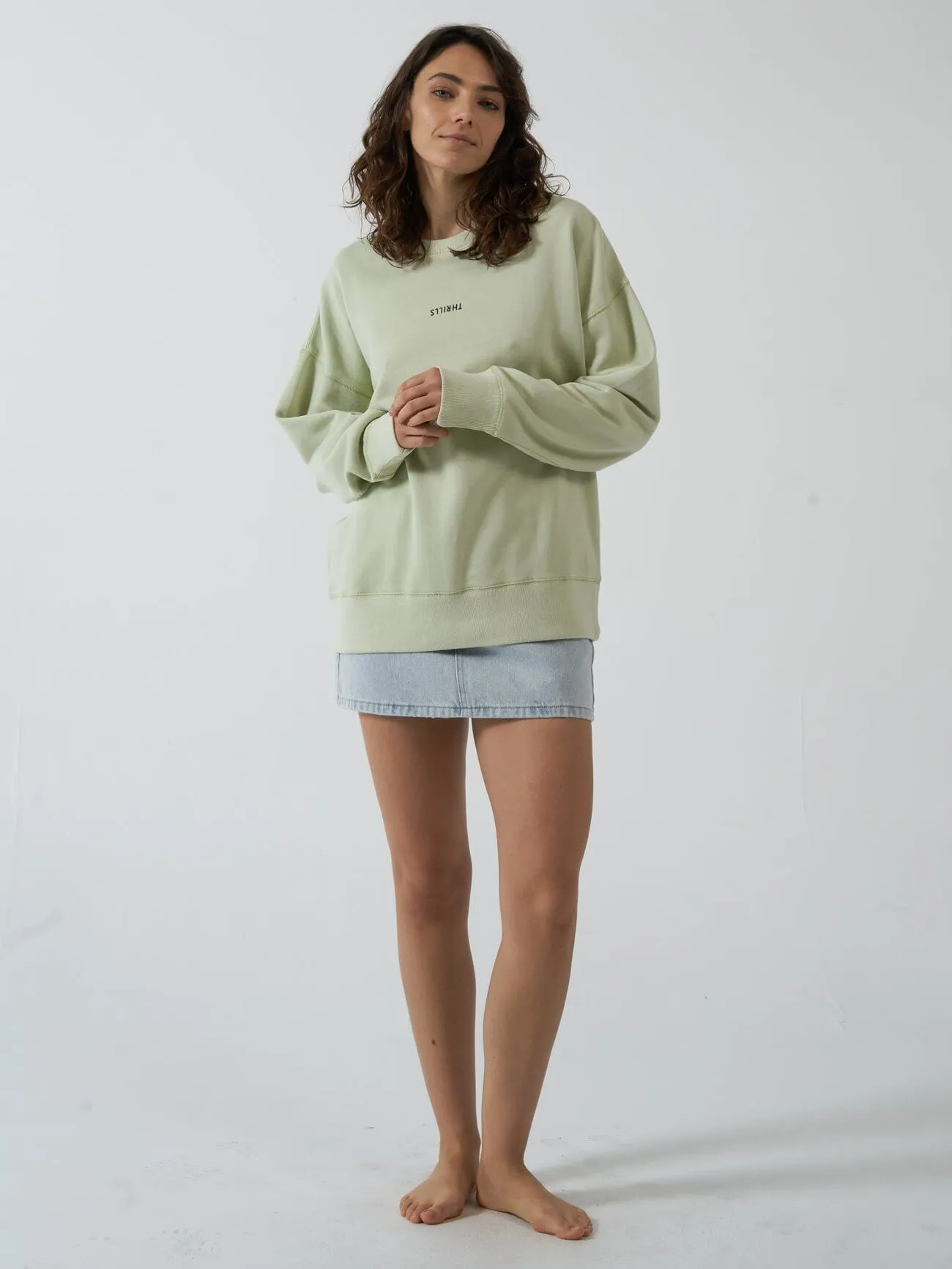 Minimal Thrills Slouch Crew - Pistachio sold by Thrills product image thumbnail 5