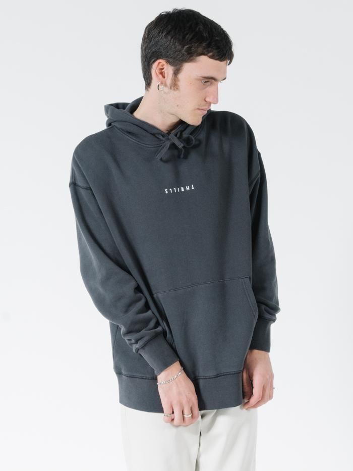 Minimal Thrills Slouch Pull On Hood - Heritage Black sold by Thrills
