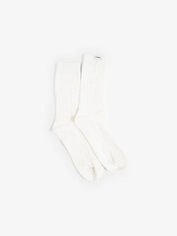 Stripe Lounge 3 Pack Sock - Tofu sold by Thrills