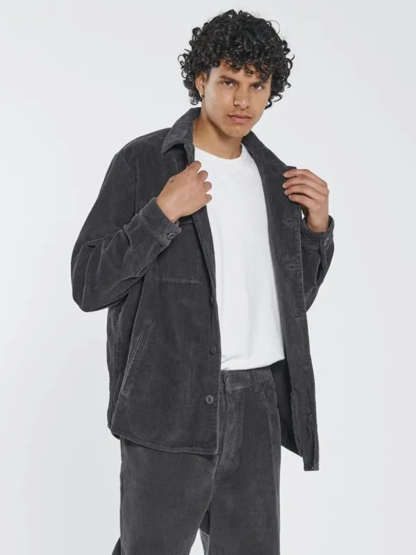 Thrills Labour Overshirt - Dark Charcoal sold by Thrills