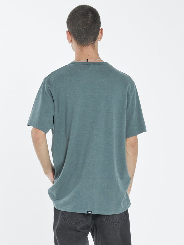 Hemp Thrills Embro Merch Fit Tee - Vintage Teal sold by Thrills product image thumbnail 4