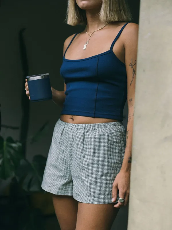 Rib Seam Tank - Sea Blue sold by Thrills